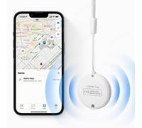 Localisateur de clé intelligent,dispositif de suivi GPS Bluetooth,étiquette anti-perte,rappel d'alarme,fonctionne avec Apple,trouver mes animaux de compagnie - Type White