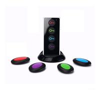 Localisateur de clés avec télécommande, alarme 80 dB, portée de 40 m, matériau ABS, compact pour clés, animaux de compagnie, bagages et portefeuilles, noir