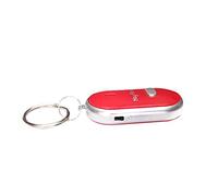 Localisateur de clés professionnel avec télécommande, localisation du son pour objets perdus, porte-clés pratique Torch Key Locator, rouge, Talla única