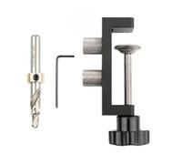 Localisateur de forage à double trou pour le travail du bois, outil de perforation pour le guide de perçage en aluminium, guide de forage de travail du bois