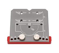 Localisateur de perçage de trous de charnière, montage de charnière en alliage d'aluminium pour porte d'armoire, perceuse de trous pour le travail du bois avec bague en acier (Petite)