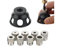 Localisateur de perceuses pour menuiserie, guide de perceuse localisateur de poinçons, guides de perceuse pour broches en d'aluminium - Moyeu de perceuse de 3 à 10 mm, outil pour travailler la