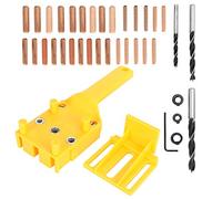 Localisateur de poinçons pour Le Travail du Bois ABS, Ensemble de 38 pièces/Ensemble, Outil de perçage de Trous de Poche pour Chevilles