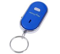Localisateur De Porte-Clés Anti-Perte, 1 Pièce, Bleu, Sifflet, Bip Sonore, Alarme, Lumière Led