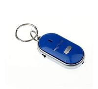 Localisateur de porte-clés professionnel avec télécommande, lampe de poche intégrée, fonction de localisation acoustique pour objets perdus (bleu, taille unique)