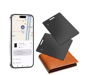 Localisateur de portefeuille pour Android, traceur de portefeuille et carte mince de 2 mm, compatible avec l’application Google Mon appareil : trouver (uniquement Android), étanche IP68, charge sans