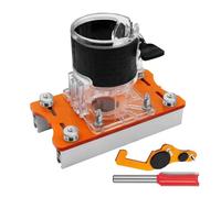 Localisateur de rainurage pour défonceuse à bois | Support compact et robuste pour le travail du bois | Base de toupie en bois pour armoire, chanfreinage, rainurage, coupe courbe