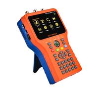 Localisateur de Satellites numérique et Compteur de Signal DVB-S/S2 H.264 HD 1080P avec écran LCD 7,4 V/4000 mAh 3,5" Idéal pour Configuration d'antenne parabolique (Orange)