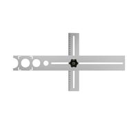 Localisateur de trou de carrelage en céramique | Fil conducteur portable et réglable en acier inoxydable | Guide de forage de sol Appareil de mesure du chercheur ,Convient pour les carreaux de sol en