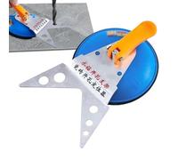 Localisateur de trou de carrelage - Fixation d'ouverture de carrelage | Outil de positionnement de base sous vide | Précision de marquage réglable | Fixateur d'ouverture de carrelage avec ventouse |