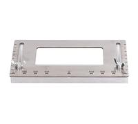 Localisateur de trou de poignée de porte, gabarit de perçage multifonctionnel en acier inoxydable, échelles transparentes, haute précision, résistant à la corrosion pour l'installation de