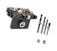 Localisateur de trou en aluminium transparent - Guide de perçage multifonction pour un positionnement précis dans le travail du bois - Localisateur de trous en aluminium