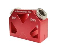 Localisateur De Trous Inclinés - Positionneur De Trous Inclinés De Précision À 45 Degrés | Gabarit De Perçage Pour Le Travail Du Bois, Cadres De Meubles, Artisanat, Pont D'armoire, Amélioration De L'h