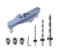 Localisateur de trous pour le travail du bois - Kit de gabarit de cheville auto-centrant - Guide de perçage et de marquage pour le travail du bois
