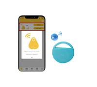 Localisateur d'objets/traceur de téléphone portable Bluetooth rond Hyc-S9 avec alarme bidirectionnelle (bleu) - Vendu par lot de 2 cadeaux : bleu