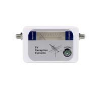 Localisateur DVB-T - Mètre du niveau du signal d’antenne TV numérique - Blanc