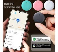 Localisateur global alternatif à l'AirTag, Localisateur AirTag Apple et Android, Traceur GPS mondial, Alarme anti-perte pour animaux de compagnie, Traqueur Bluetooth intelligent - Compatible avec iOS