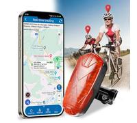 Localisateur GPS de vélo 1800 mAh étanche SOS Alarme de survitesse Mini localisateur GPRS Suivi en Temps réel GPS de vélo traqueur caché iOS Android Application/Web Gratuite pour Tous Les vélos
