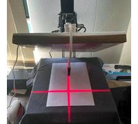 Localisateur laser USB pour impression DTF et DTG, kit de positionnement pour couture, presse à chaud, lumière LED, rayon infrarouge, positionneur magnétique croisé 1 red cross laser