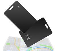 localisateurs d'objets Tracker Card Fin 1.6mm, Smart Air Traceur Tag Finder Card Localisation d'articles Bluetooth Compatible avec App Localiserpour Portefeuille, Bagages, Valise, Sac, iOS Uniquement