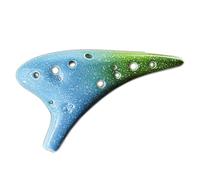 L'ocarina ciel étoilé 12 trous Alto C en céramique est le cadeau musical parfait pour les débutants (type 5)