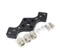 Locateur de Perçage Droit pour Travail du Bois, Alliage d'Aluminium, 6/8 / 10MM, Noir, Outil de Positionnement Précis - Haute Durabilité, Résistance à l'Usure, Pour Bricolage e