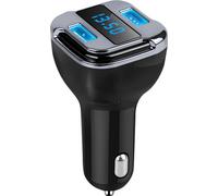 Location Chargeur de voiture GPS tracker Voltage Current Display Dual USB Ports Monitor Black