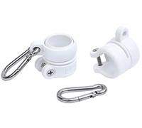 LOCC Marine Products - Anneaux de montage de drapeau de 2,5 cm avec clips de drapeau en acier inoxydable - Convient à un fouet, une antenne, un poteau ou une tige avec un diamètre extérieur compris