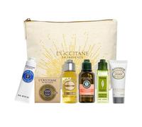 L'Occitane Coffret Cadeau Best Of Provence 260ml (Huile de bain 35ml + Gel douche Verveine 30ml + Lait corporel aux cerisiers 35ml + Crème main au beurre de karité 20ml + Savon 50g + Pochette)