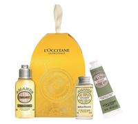 L'Occitane Coffret Cadeau Ornament Amande 80ml - Huile de Douche Amande 35 ml + Huile de Soins Amande 15 ml + Crème Mains Amande 30 ml