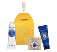 L'OCCITANE Coffret cadeau Ornement Karité - Crème mains au beurre de karité 30 ml + Crème corps ultra-riche au beurre de karité 20 ml + Savon lait extra doux au beurre de karité 50 g