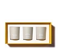 L'OCCITANE - Coffret de Noël 3 Bougies - Amande, Cocon de Sérénité et Verveine - Fabriqué en France, Blanc