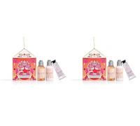 L'OCCITANE - Coffret de Noël Maisonnette Fleurs de Ceriser - Mousse Douceur Gel Douche, Lait Perlé Corps et Crème Mains - Fabriqué en France (Lot de 2)