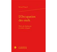 L'Occupation des oisifs Précis de littérature et textes critiques - Bernard Pingaud - Classiques Garnier - relié - Essai
