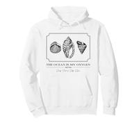 L'océan est Mon oxygène (Graphique Sea Shell) Sweat à Capuche