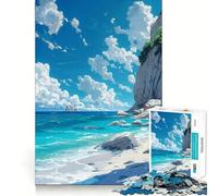 L'océan Rencontre l'âme Puzzle de 1000 pièces pour Adultes, défi cérébral, Jeu d'intérieur, pièce d'art aux découpes précises (38x52cm)