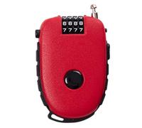 Locgages LORD LONGE Câble - Lock extensible sans clé extérieur | Certes de voyage portables à 4 chiffres | Combinaison verrouillage du câble de voyage rétractable pour valise, vélos à bagages, ski, sn