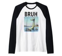 Loch Ness Bruh, Funny Monster Meme Manche Raglan