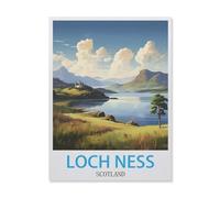 Loch Ness Écosse,Puzzle 1000 Pièces Puzzle en Papier d'impression Haute Définition Défiez Le Problème Stimuler La Créativité Jeu Interactif(50x70cm)-G94