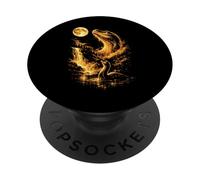 Loch Ness Monster Hurlant à la Lune Meme PopSockets PopGrip Adhésif