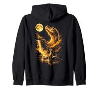 Loch Ness Monster Hurlant à la Lune Meme Sweat à Capuche