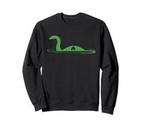 Loch Ness Monster Trèfle Saint Patrick en Vieilli Sweatshirt