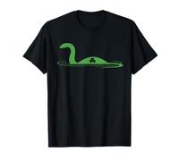Loch Ness Monster Trèfle Saint Patrick en Vieilli T-Shirt