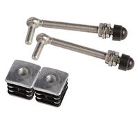 LOCINOX 2 Gonds M12 pour Portillons avec Bouchon renforcé - tige 150mm