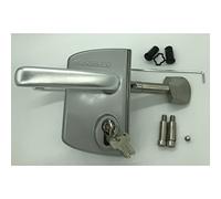 Serrure de portail coulissant - profil 40 mm - gris alu - LSKZ LOCINOX
