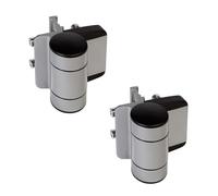 Locinox Dino Charnière de portail double en aluminium pour portail jusqu'à 140 kg