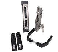 LOCINOX FORTY Kit de serrure à encastrer complet pour portails battants, portails battants, portails de ferme Noir