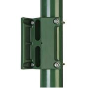 LOCINOX Gâche polyamide pour portillon de jardin pour profils ronds en RAL 6005 SKRZ600560