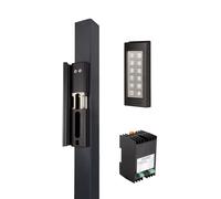 Locinox Modulec-Sa-Kit Codetastaur Et Alimentation pour Portails Battants Portes