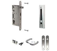 LOCINOX - Porte battante - Serrure à mortaiser - Kit H-Wood - Serrure de portail battant